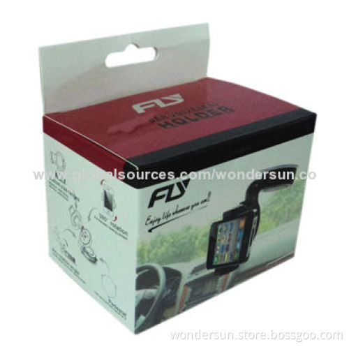 Car mount, suitable for mobile phone, GPS, PDA, fashionable design and packaging